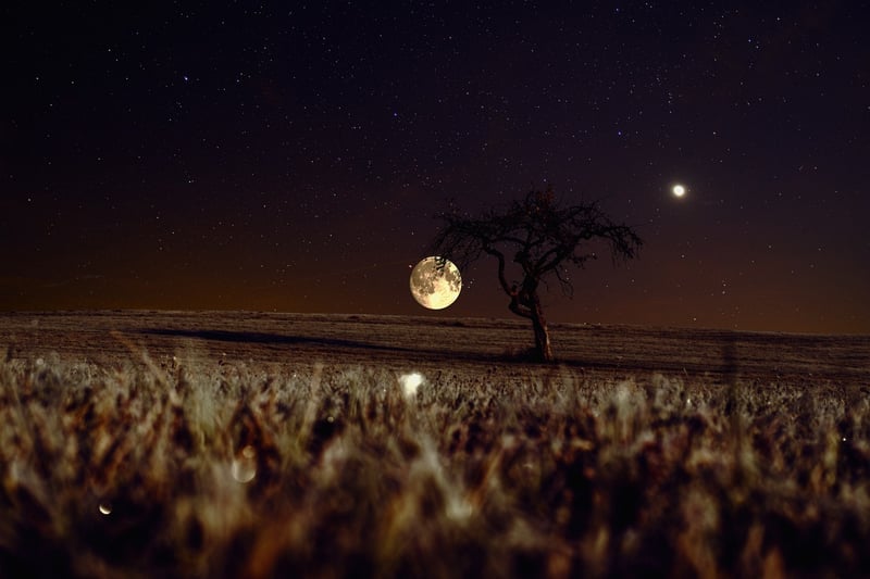 Moon Night Sky